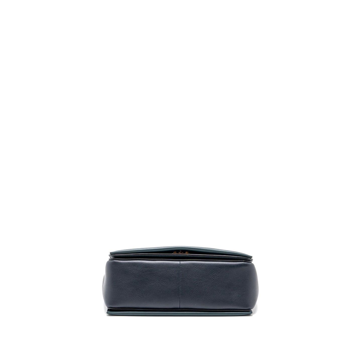 Celine frame bag calfskin dark green/ dark blue GHW