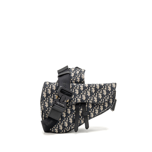Dior Homme Saddle Bag Oblique Jacquard Multicoloured Hardware
