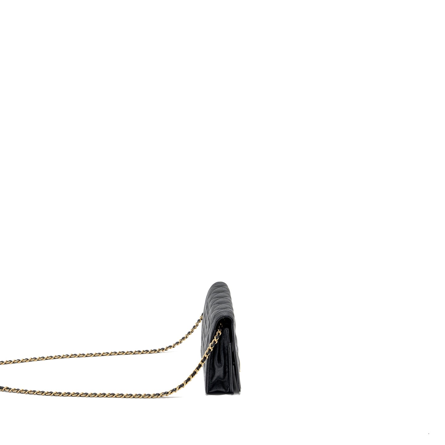 Chanel Boy Wallet on Chain Caviar Black GHW