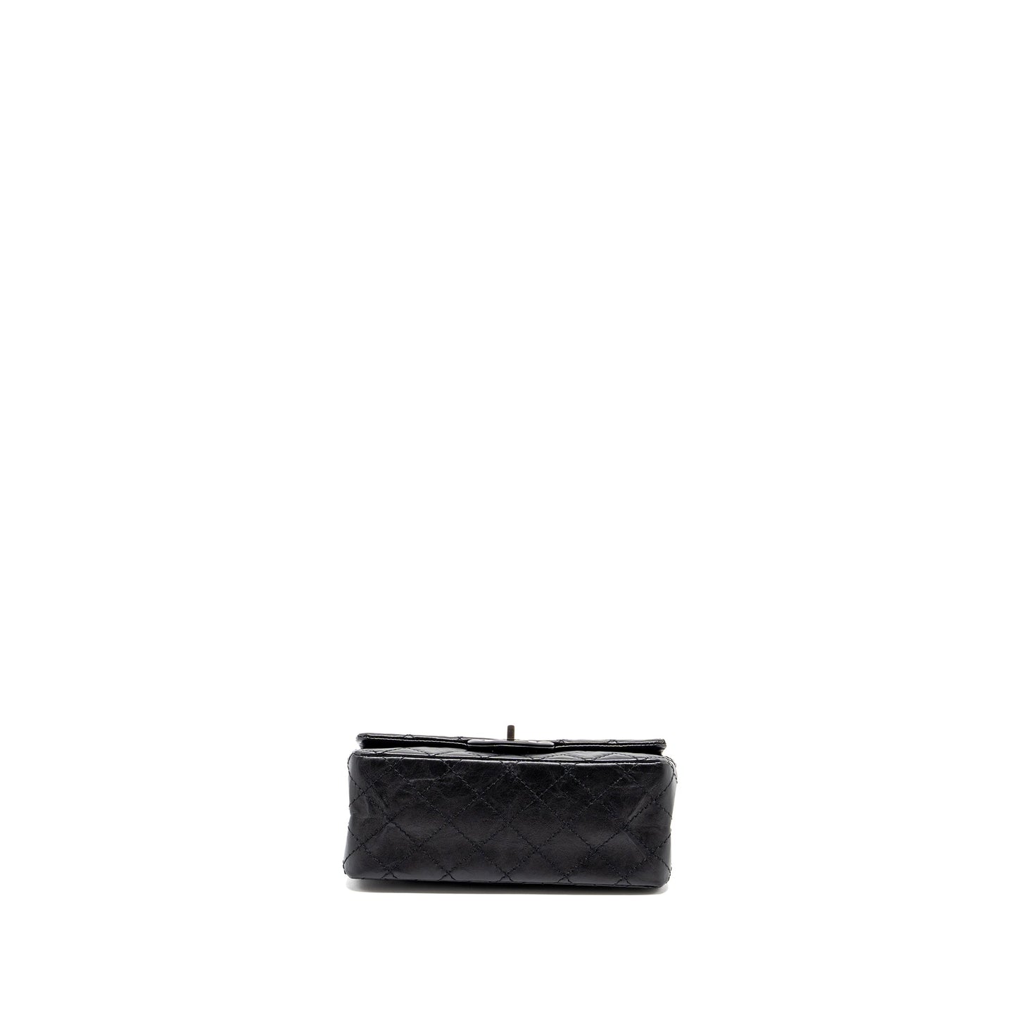 Chanel mini 2.55 Reissue Flap Bag aged calfskin black ruthenium hardware