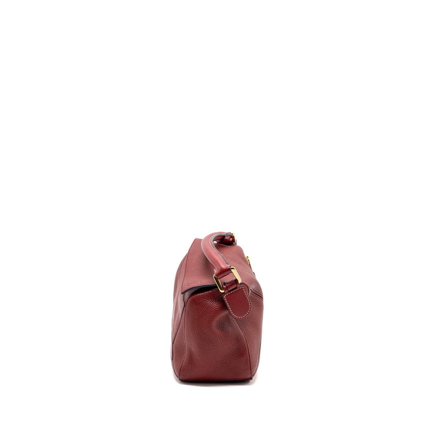 Loewe small puzzle grained calfskin red GHW