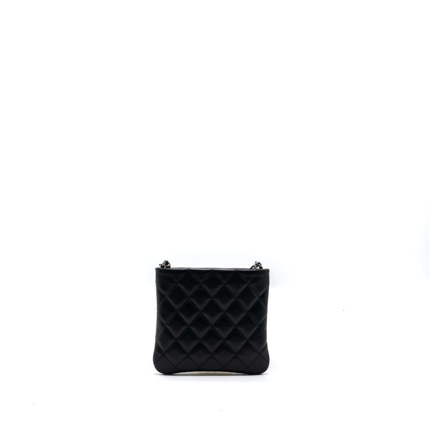 CHANEL SHOULDER BAG LAMBSKIN BLACK SHW
