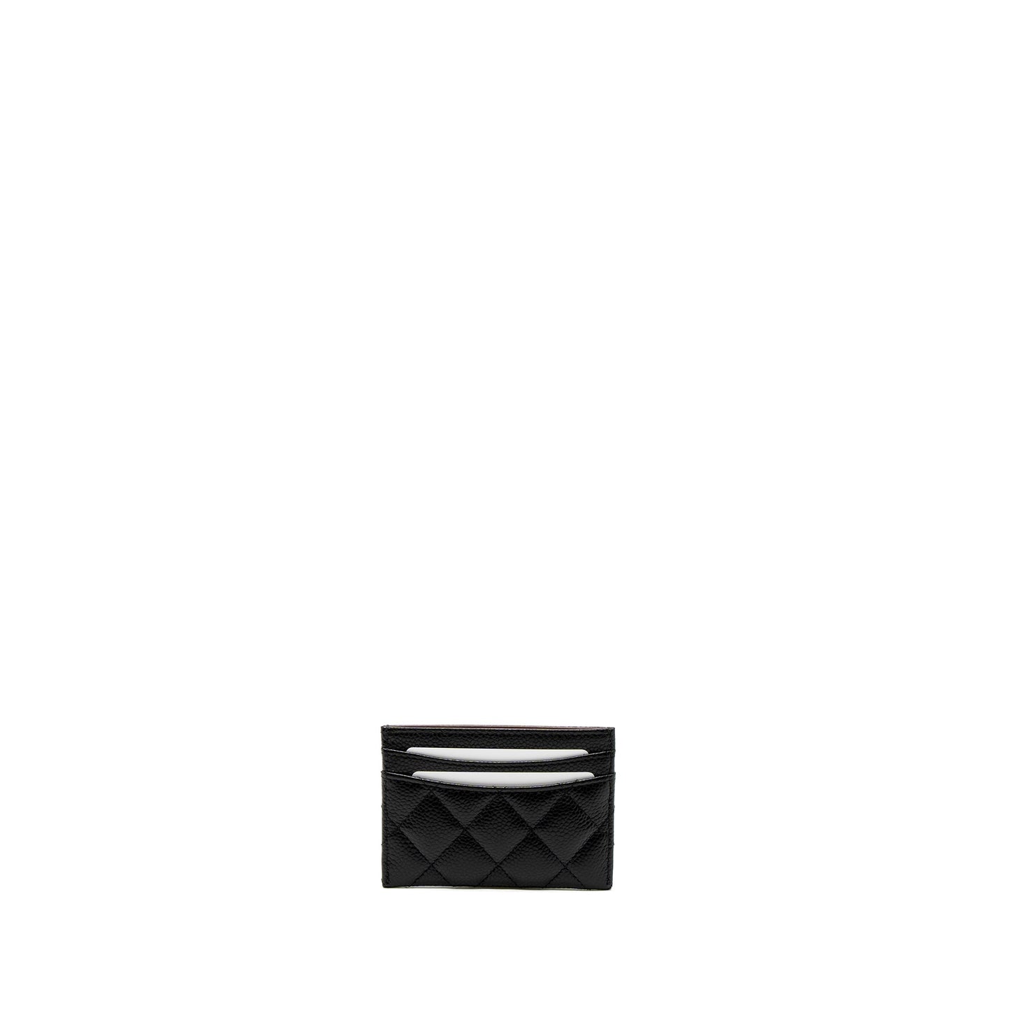 Chanel Classic Card Holder Caviar Black GHW (Microchip)