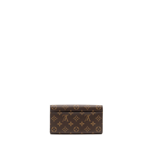 Louis Vuitton Sarah Wallet 2016 Christmas Limited Edition Monogram Canvas Rose Ballerine GHW