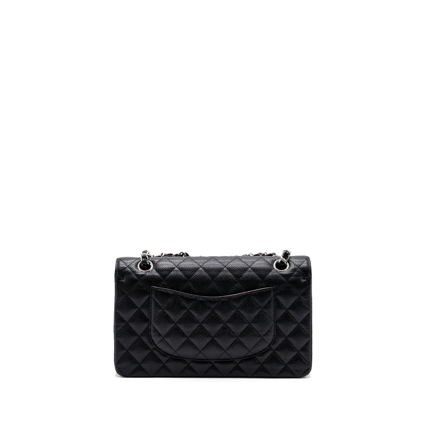 Chanel Medium Classic Double Flap Bag Caviar Black SHW (Microchip)