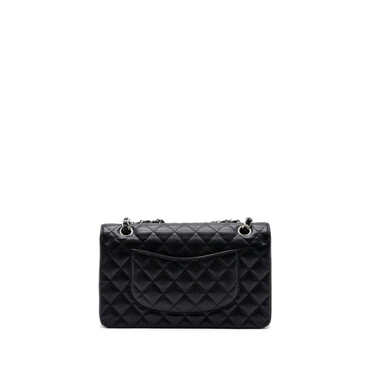 Chanel Medium Classic Double Flap Bag Caviar Black SHW (Microchip)