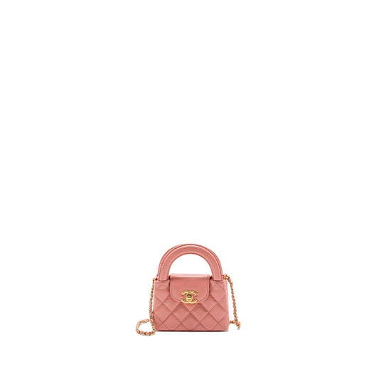Chanel 23k Nano Shopping Tote Calfskin Pink GHW(Microchip)