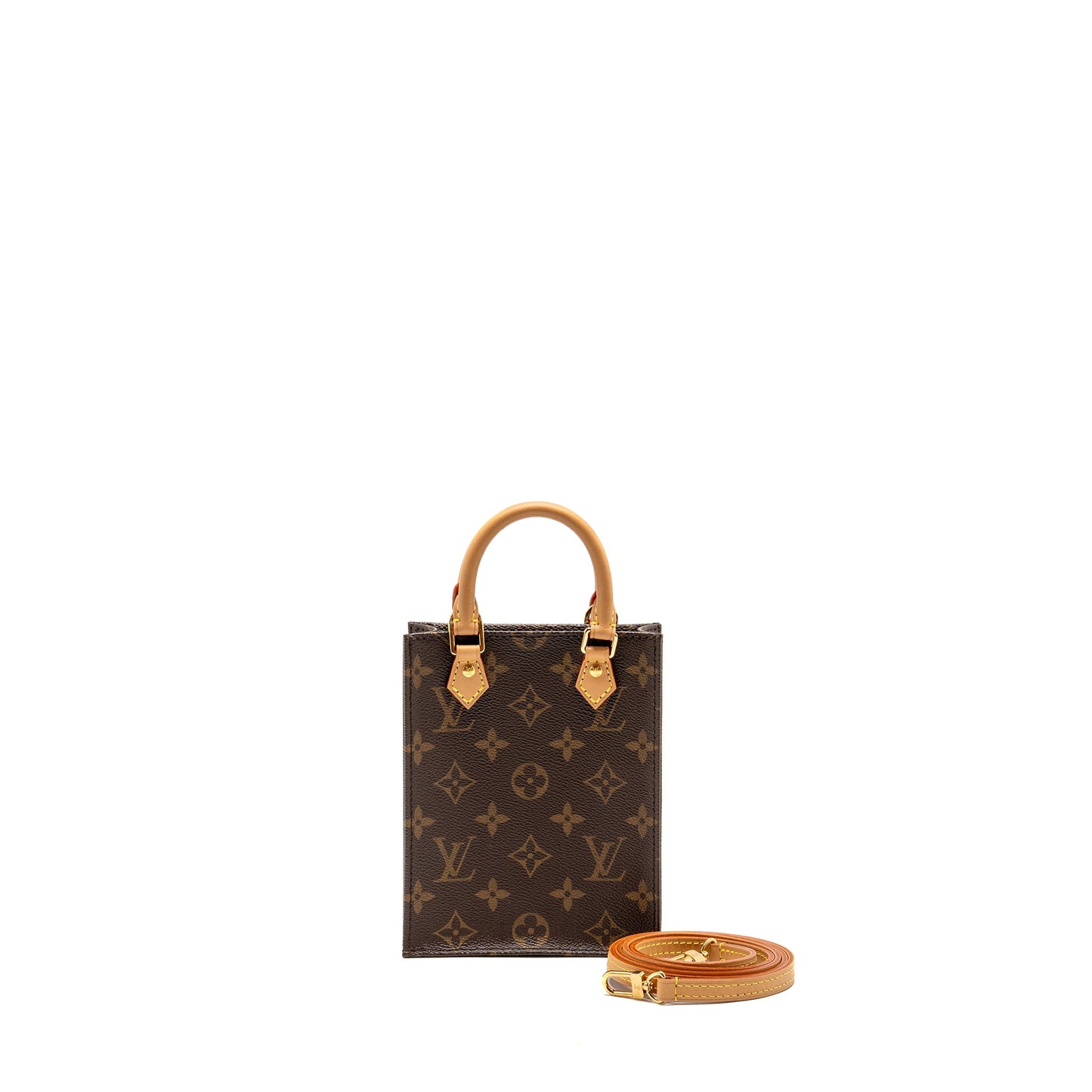 LOUIS VUITTON Petit Sac Plat Monogram Canvas GHW
