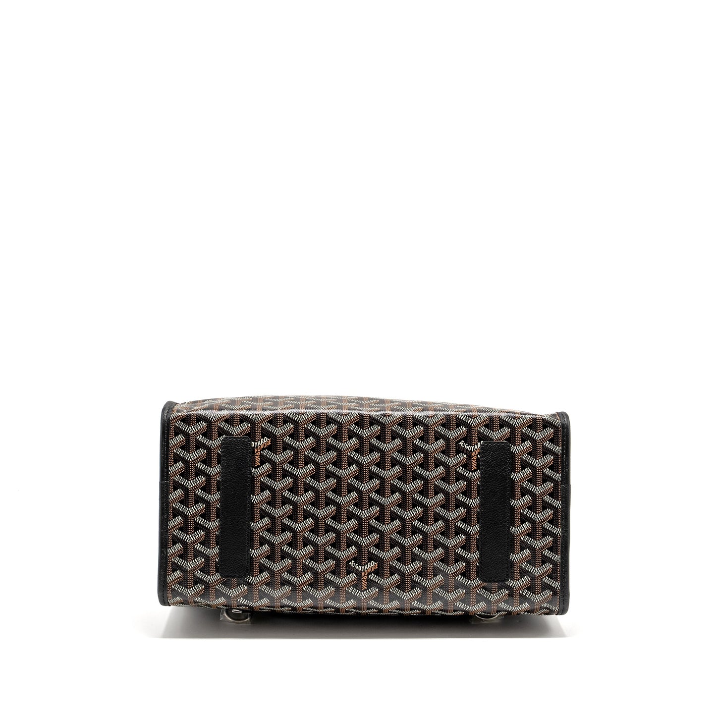 Goyard Saint Leger Backpack Goyardline Canvas Black SHW