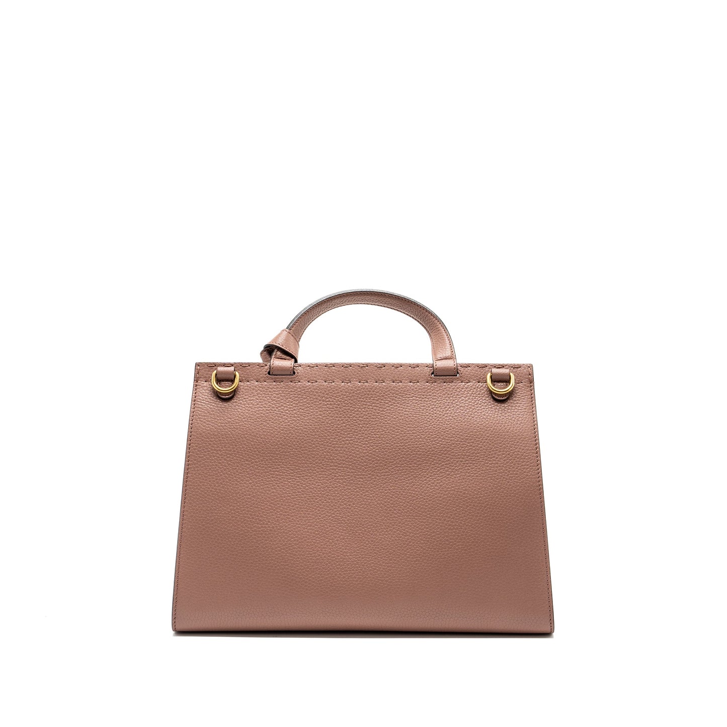 Gucci Top Handle Flap Bag Calfskin Dark Pink GHW