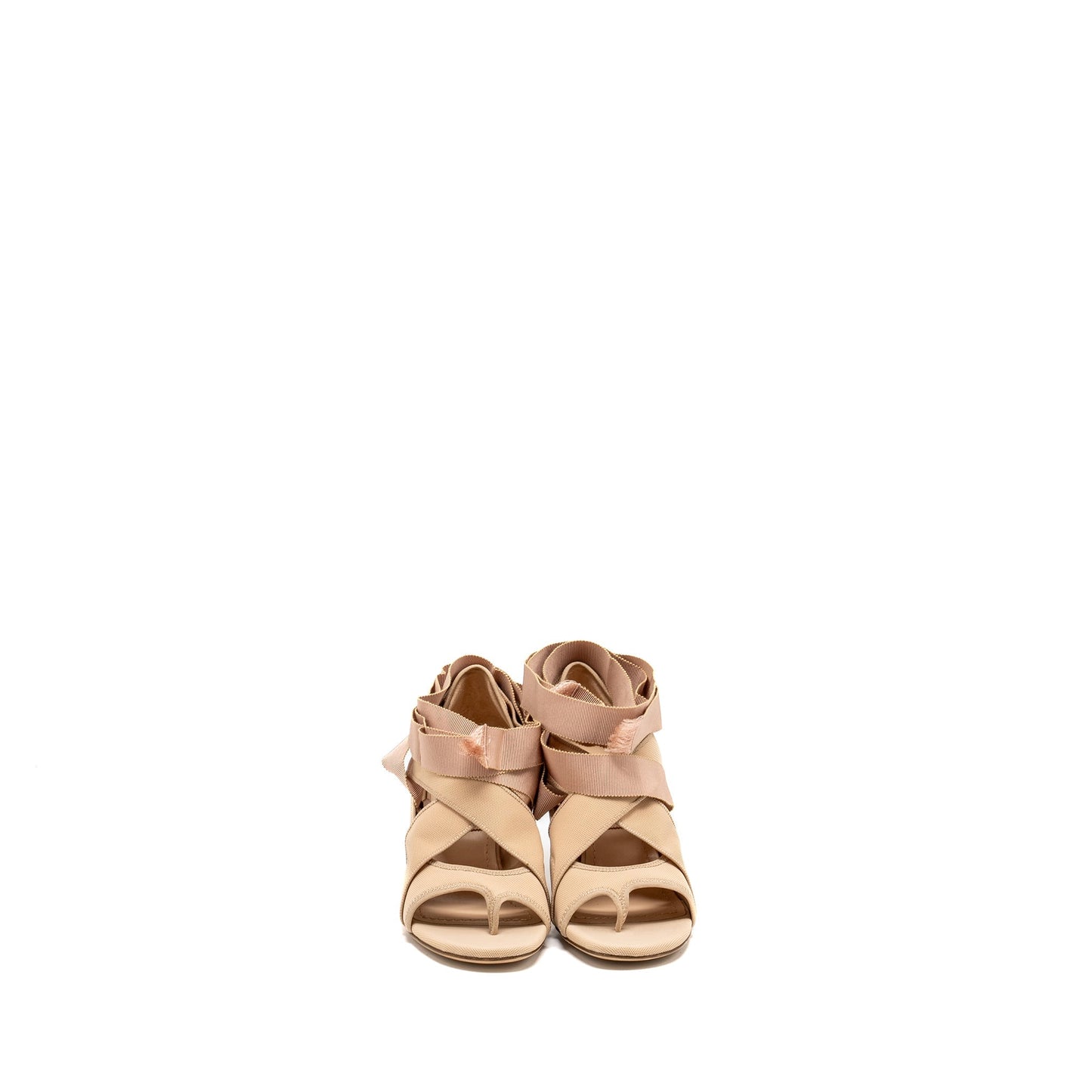 Luxury Dior Size 37 Lace Up Etoile Sandals Beige