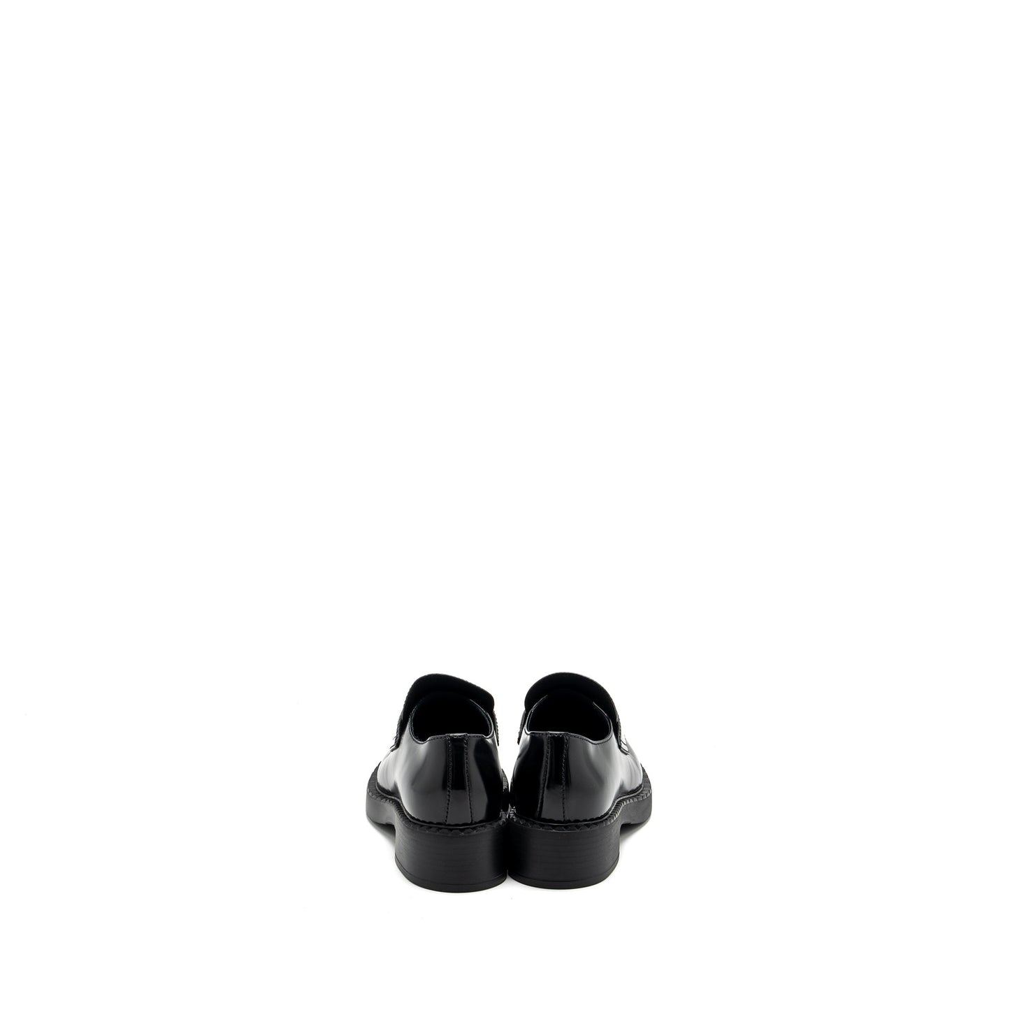 Prada Size 36 Loafer Calfskin Black SHW