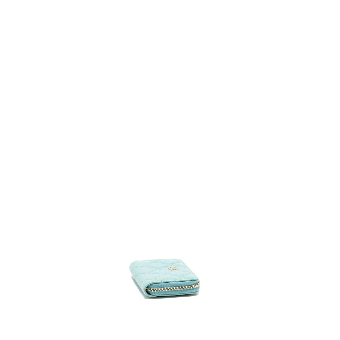 Chanel O-Coin Purse Caviar Light Blue GHW