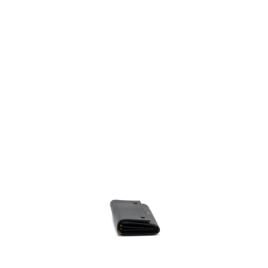 Celine Long Wallet Grained Calfskin Black SHW