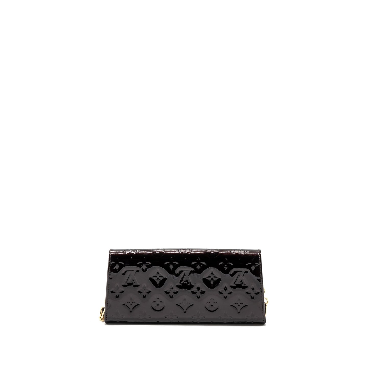 Louis Vuitton vintage sunset boulevard clutch monogram/patent Red GHW