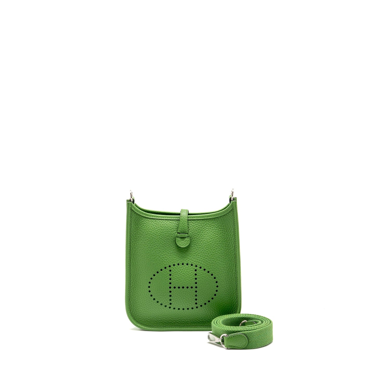 Herme Mini Evelyne Clemence Vert Yucca SHW Stamp W