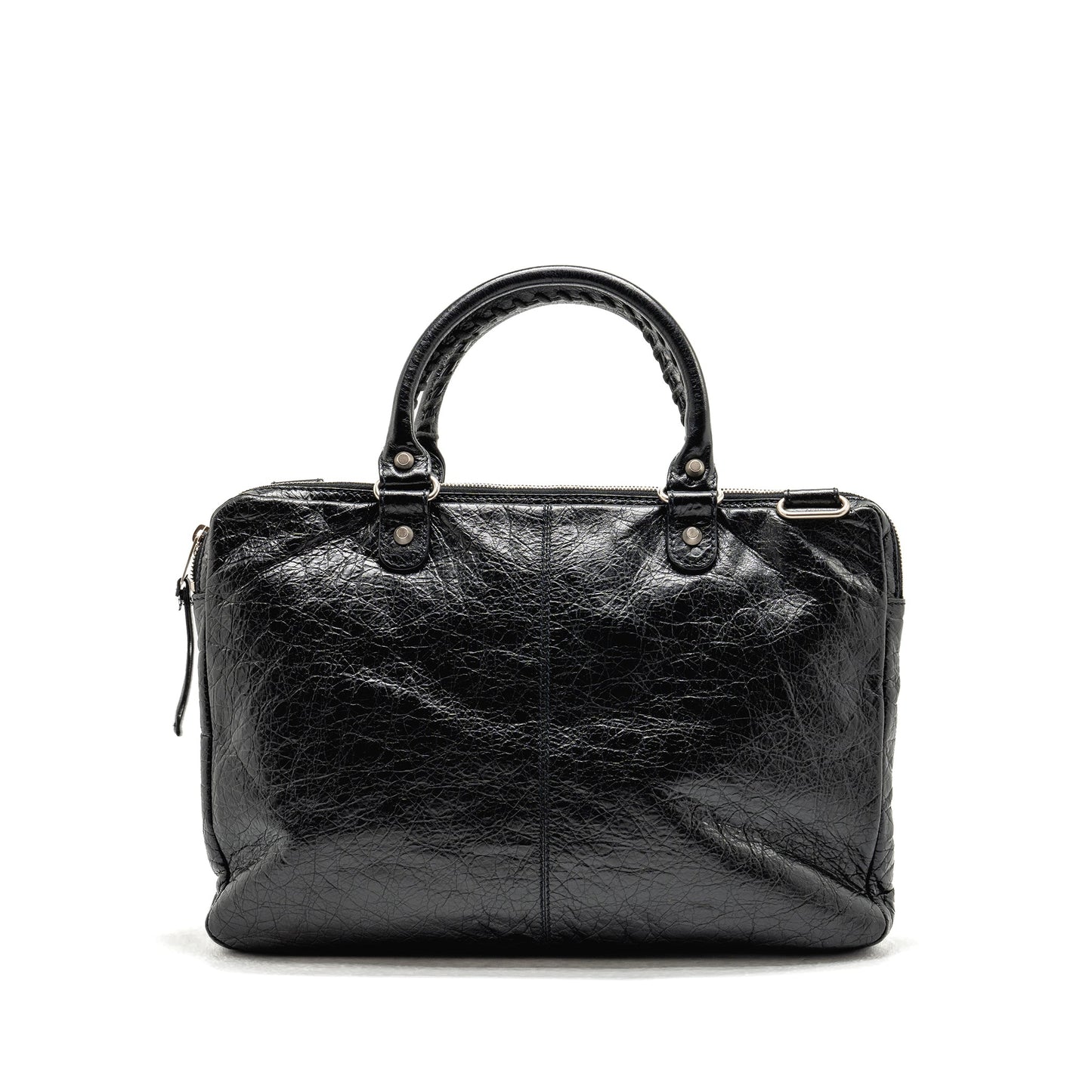 Balenciaga Briefcase Leather Black SHW