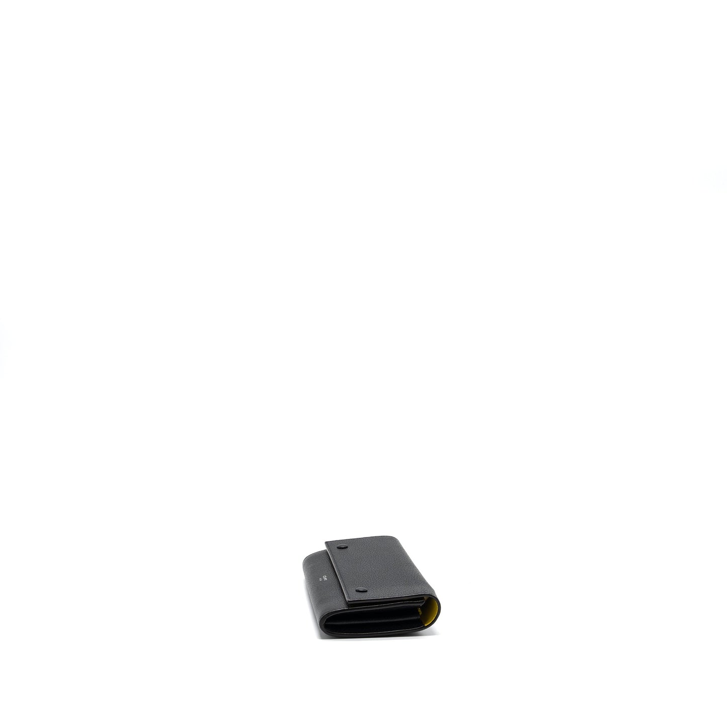 Celine Long Wallet Grained Calfskin Black SHW