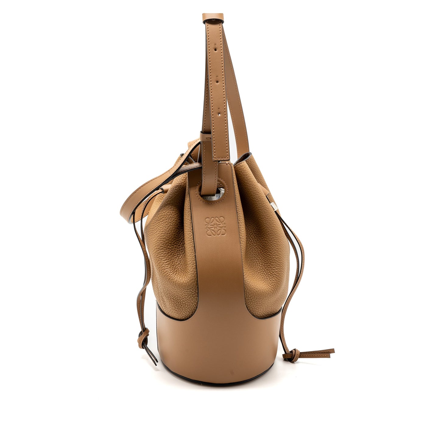 Loewe Bolso Balloon bucket bag calfskin toffee SHW