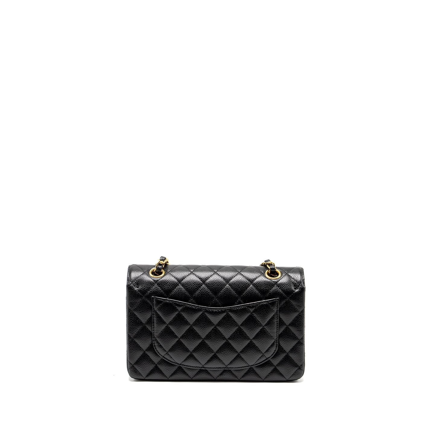 Chanel Small Classic Double Flap Bag Caviar Black GHW (microchip)