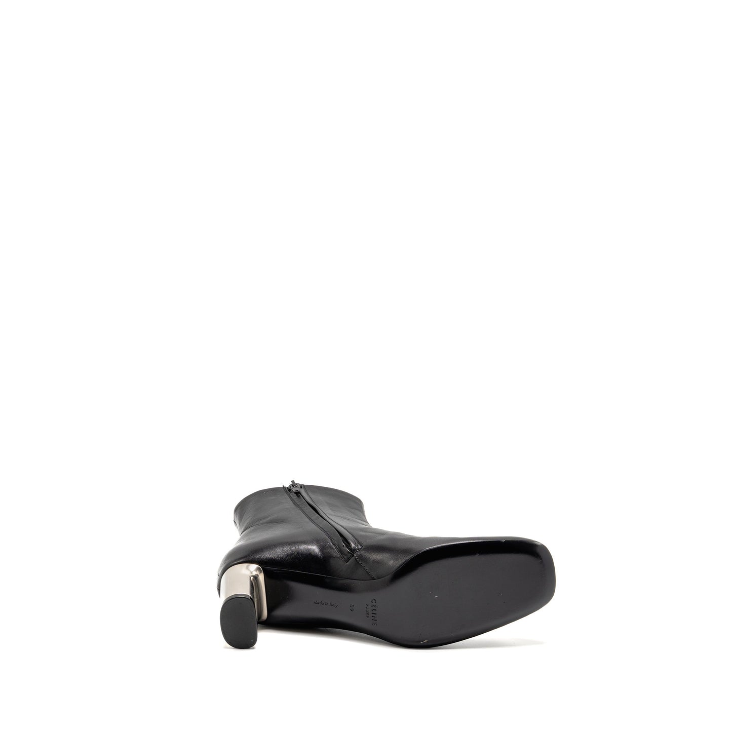 Celine Size 39 zipped boot leather black