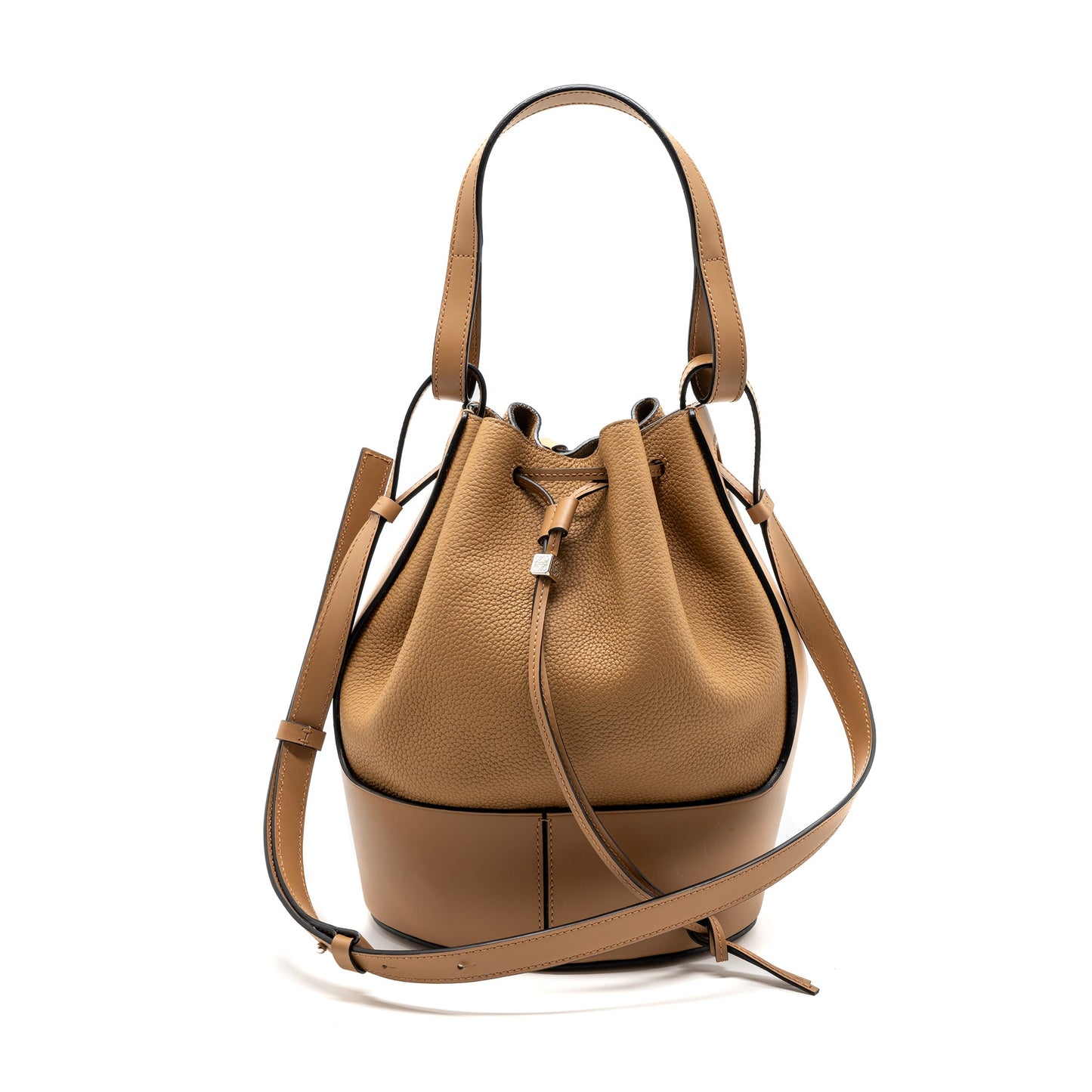 Loewe Bolso Balloon bucket bag calfskin toffee SHW