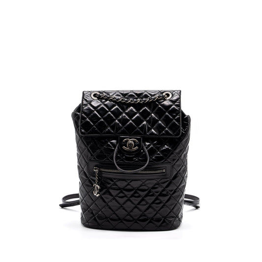 CHANEL Large QUILTED Mountain  BACKPACK CALFSKIN BLACK SHW