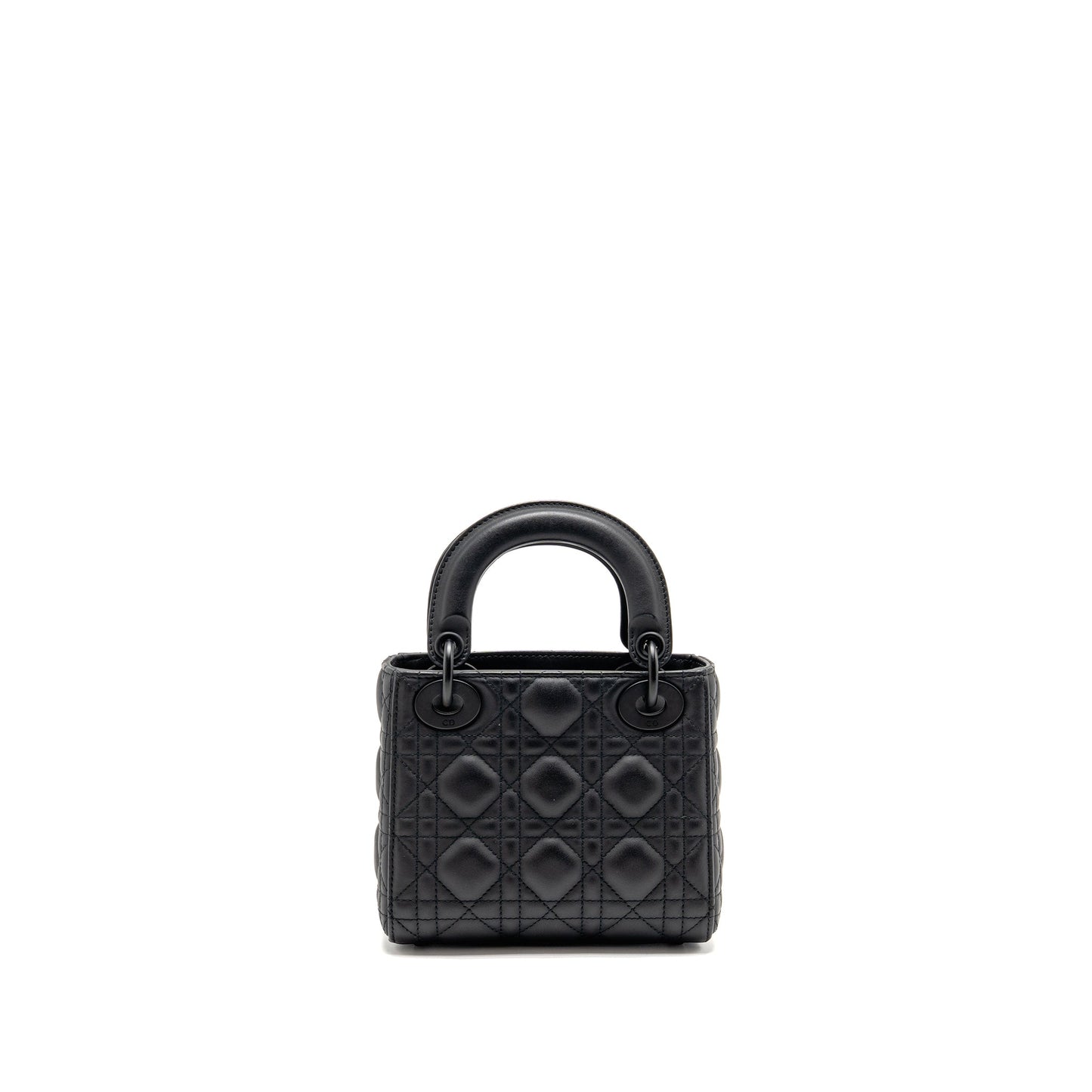 Dior Mini Lady dior calfskin so black