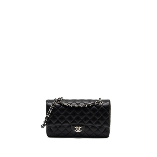 Chanel Medium Classic Double Flap Bag Caviar Black SHW