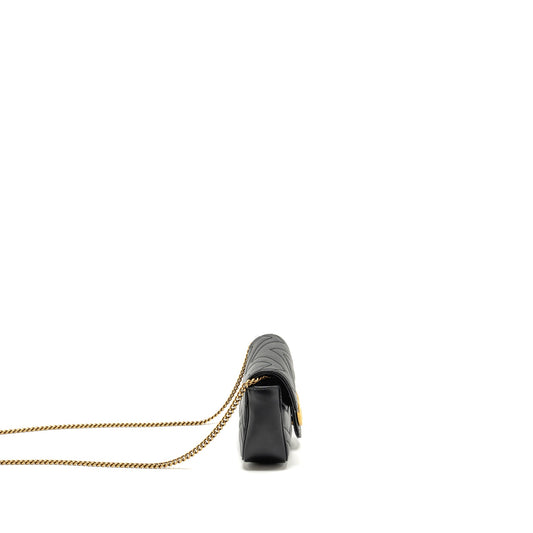 Gucci Mini GG Marmont Calfskin Black GHW
