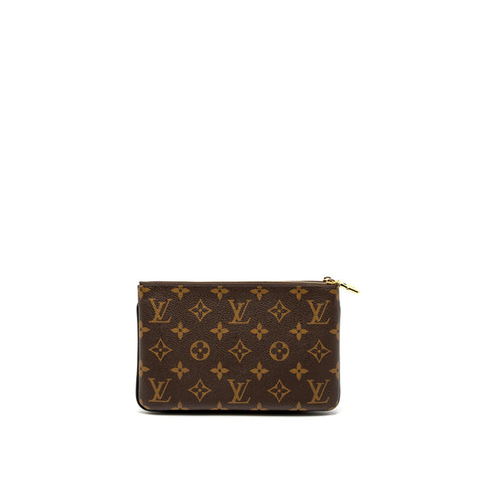 Louis Vuitton Double Zip Pochette Reserve Monogram Canvas GHW (New Version)