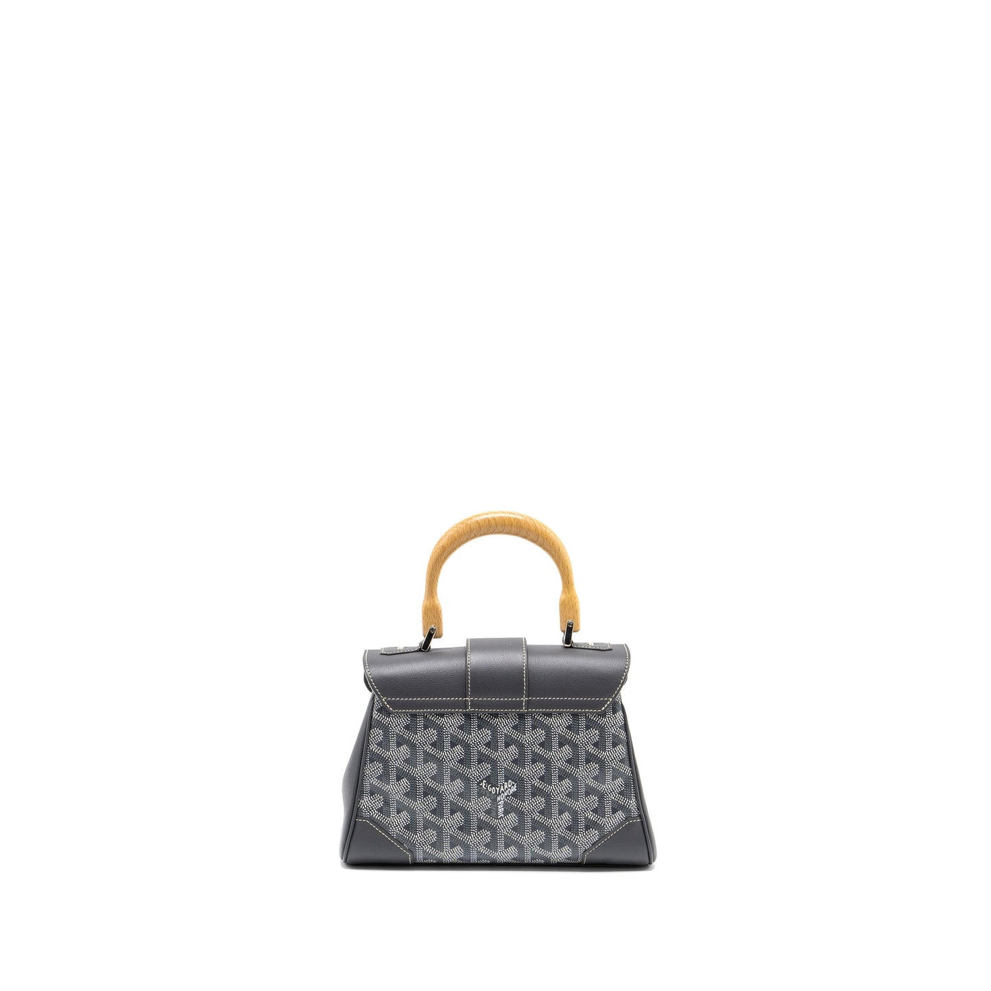 Goyard Mini Saigon Bag Goyardine Canvas Grey SHW