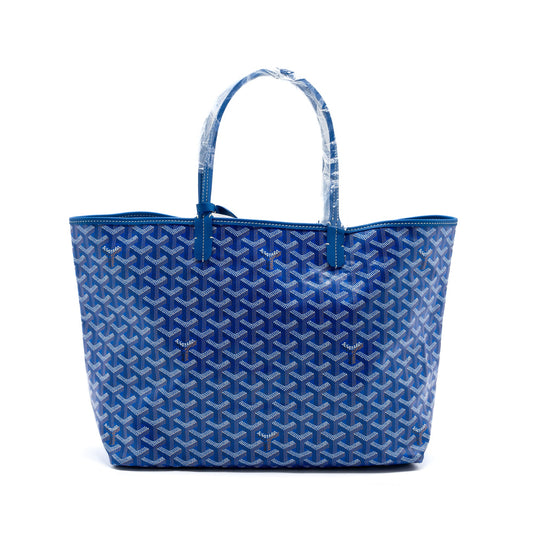 Goyard Saint Louis pm tote bag canvas blue SHW