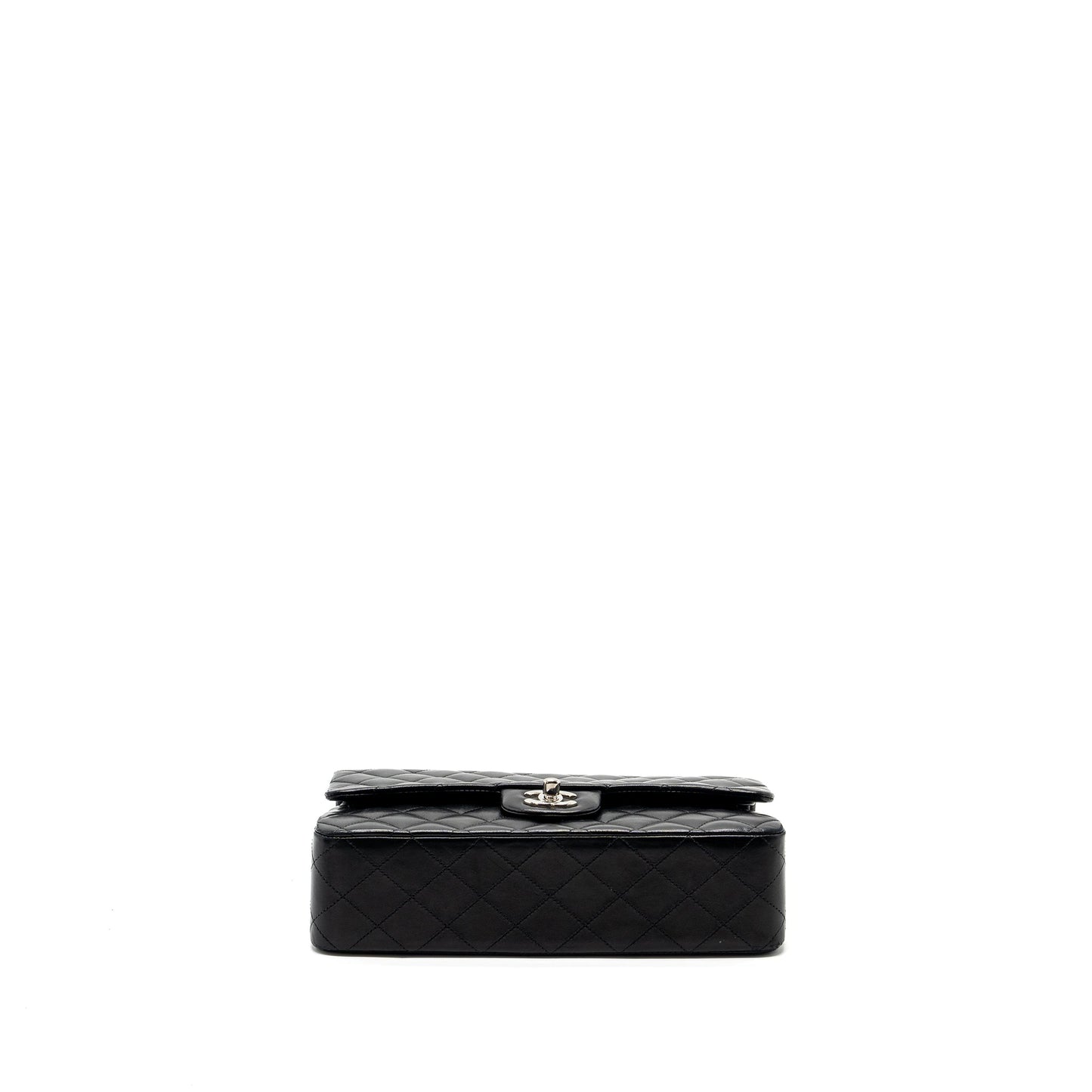 Chanel medium classic double flap bag lambskin black SHW