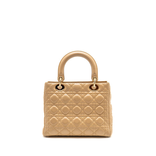 Dior Medium Lady dior lambskin beige LGHW