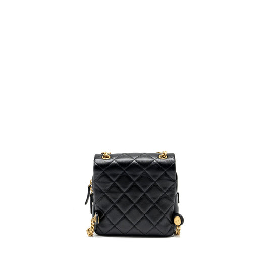 Chanel Quilted flap backpack caviar black GHW (microchip)