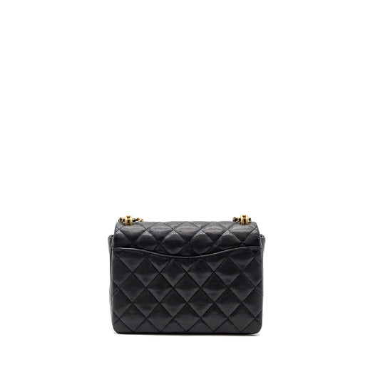 Chanel 22K coco first flap bag caviar black GHW (microchip)