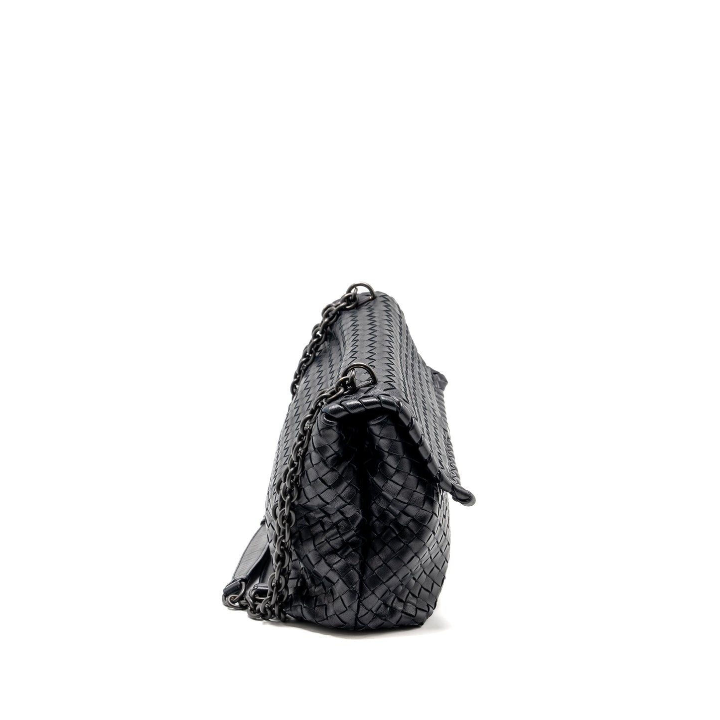 Bottega Veneta Olympia Bag Leather Black with Black Hardware