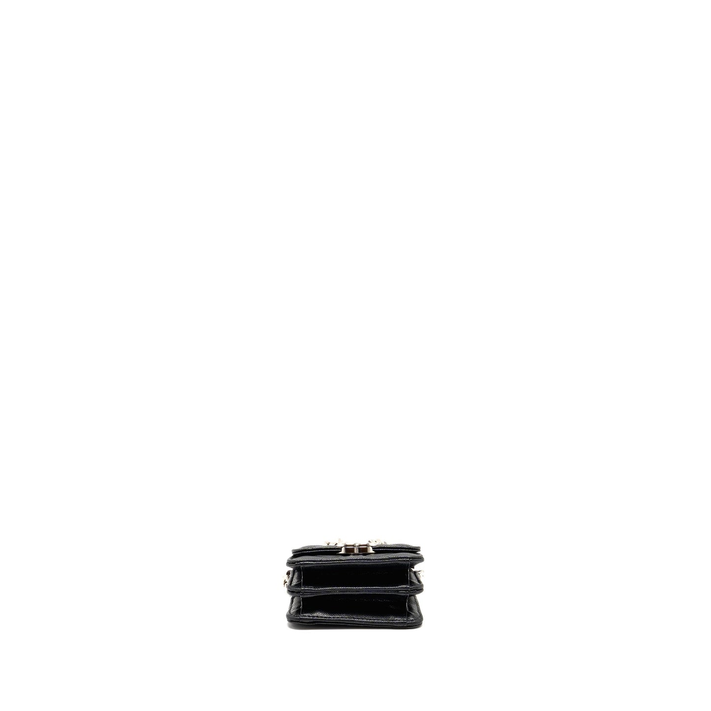 Chanel 22s Mini Clutch With Chain Caviar Black SHW