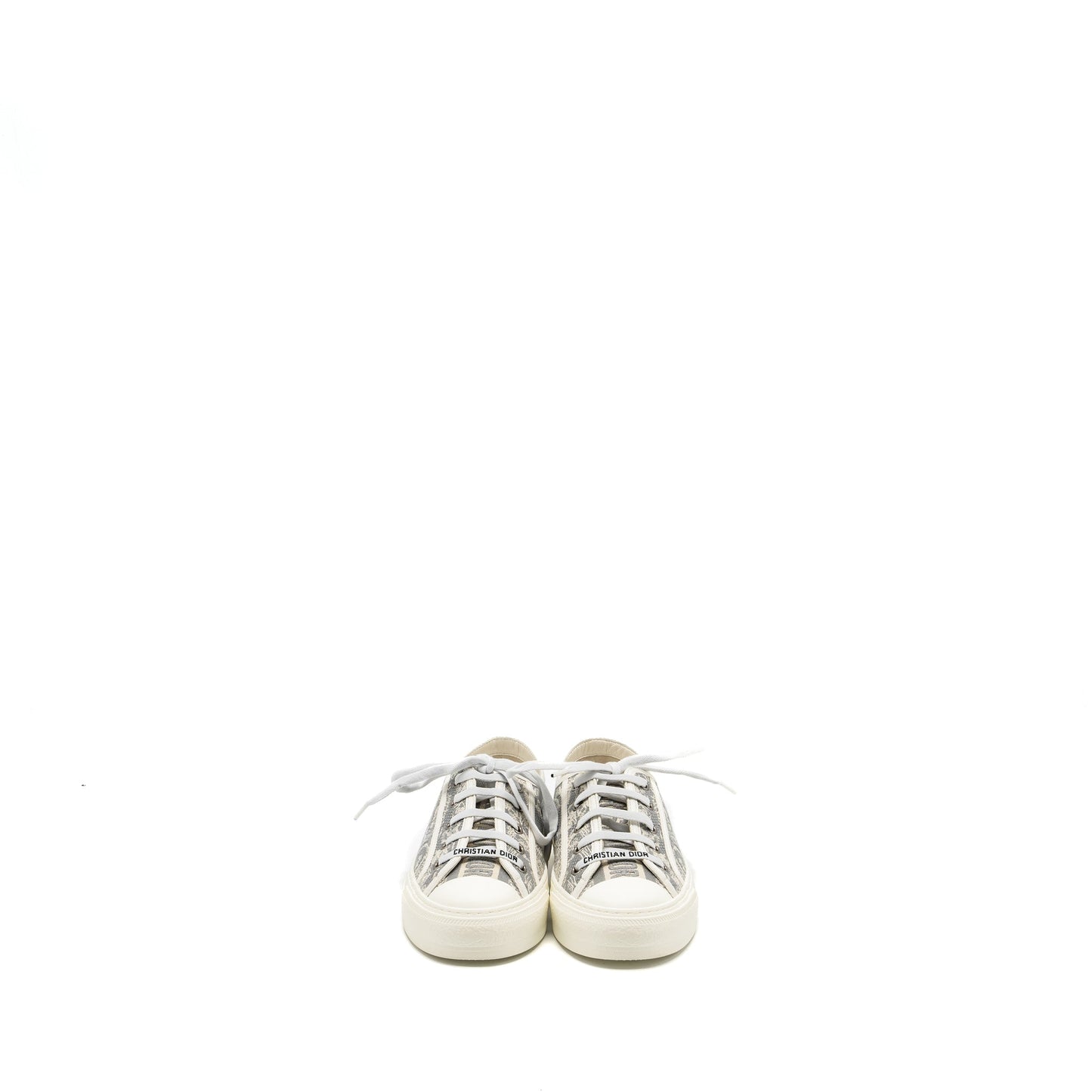 Dior size 37 walk n sneaker Toile de Jouy Embroidery grey/multicolour