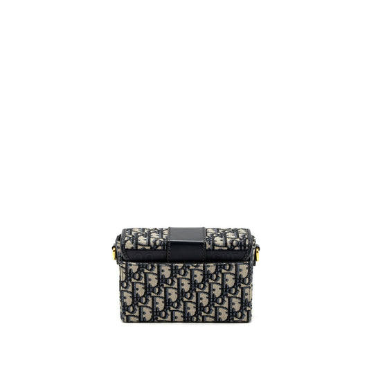 Dior 30 Montaigne Box Blue Dior Oblique Jacquard GHW