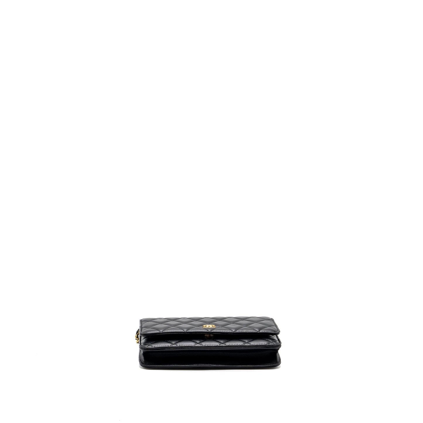 Chanel Coco Heart Wallet On Chain Lambskin Black GHW (Microchip)