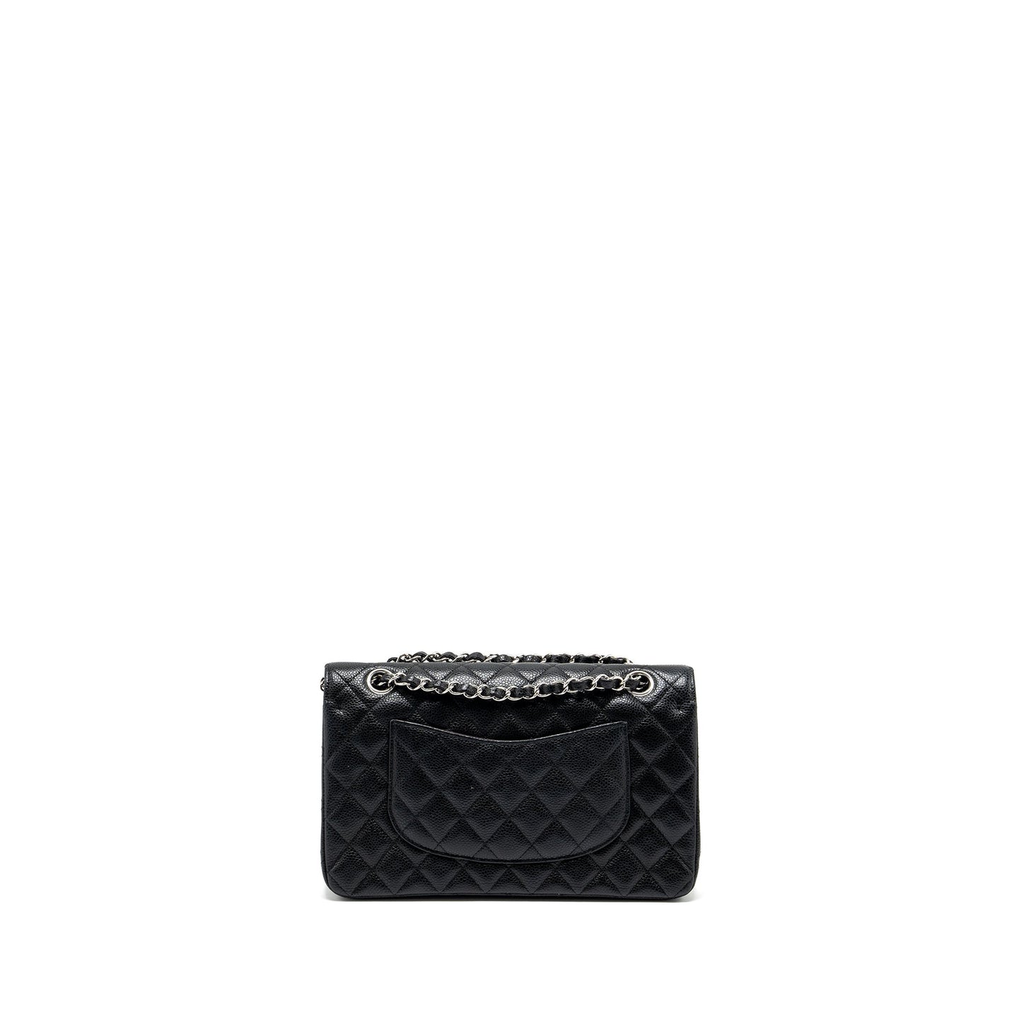 Chanel Medium Classic Double Flap bag caviar black SHW (microchip)