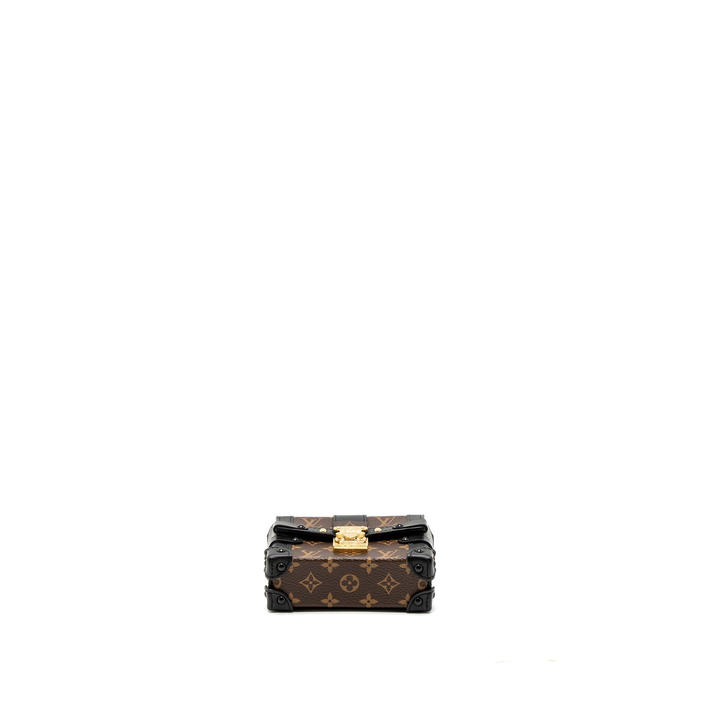 Louis Vuitton Petite Malle Necklace/Mini Chain Bag Monogram Canvas GHW