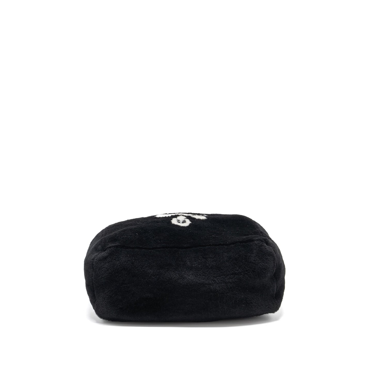 Prada Medium Tote Bag Shearling Black SHW