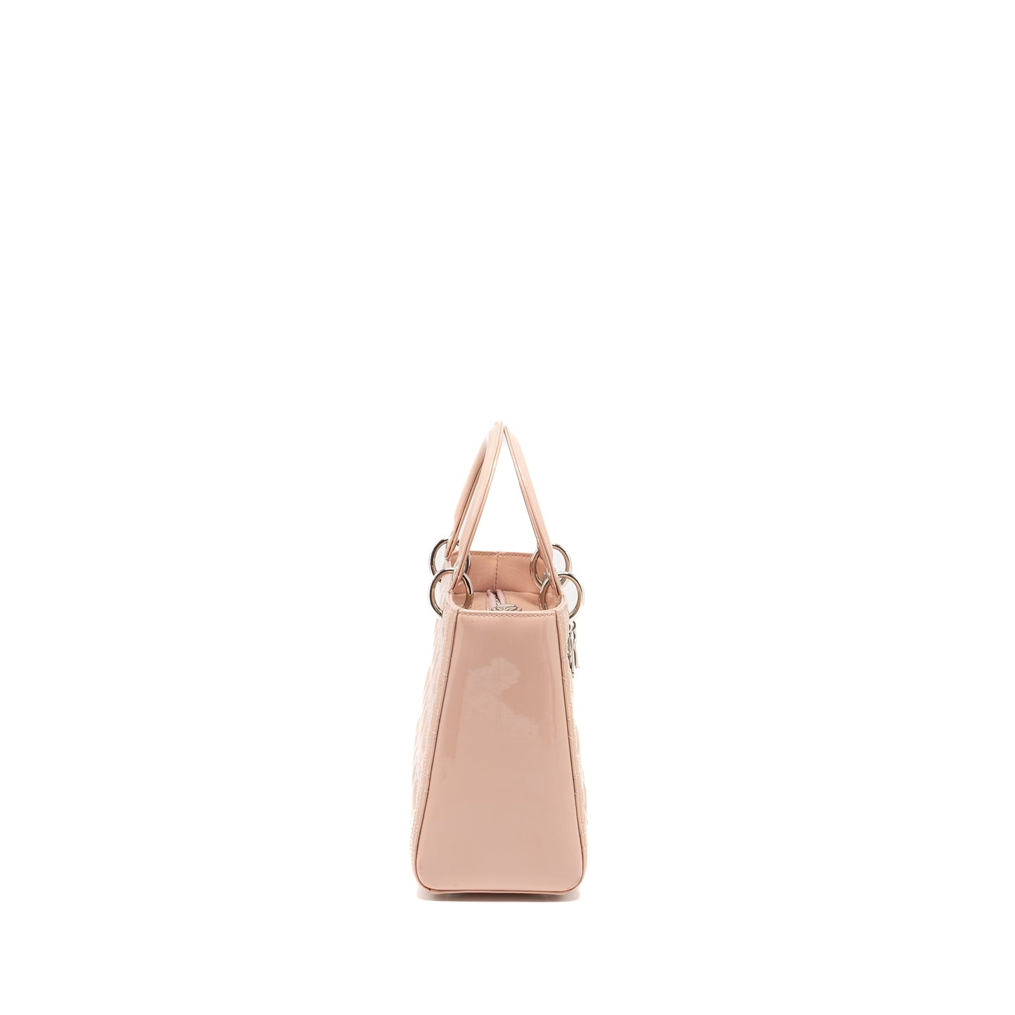 Dior Medium Lady Dior Patent Pink SHW