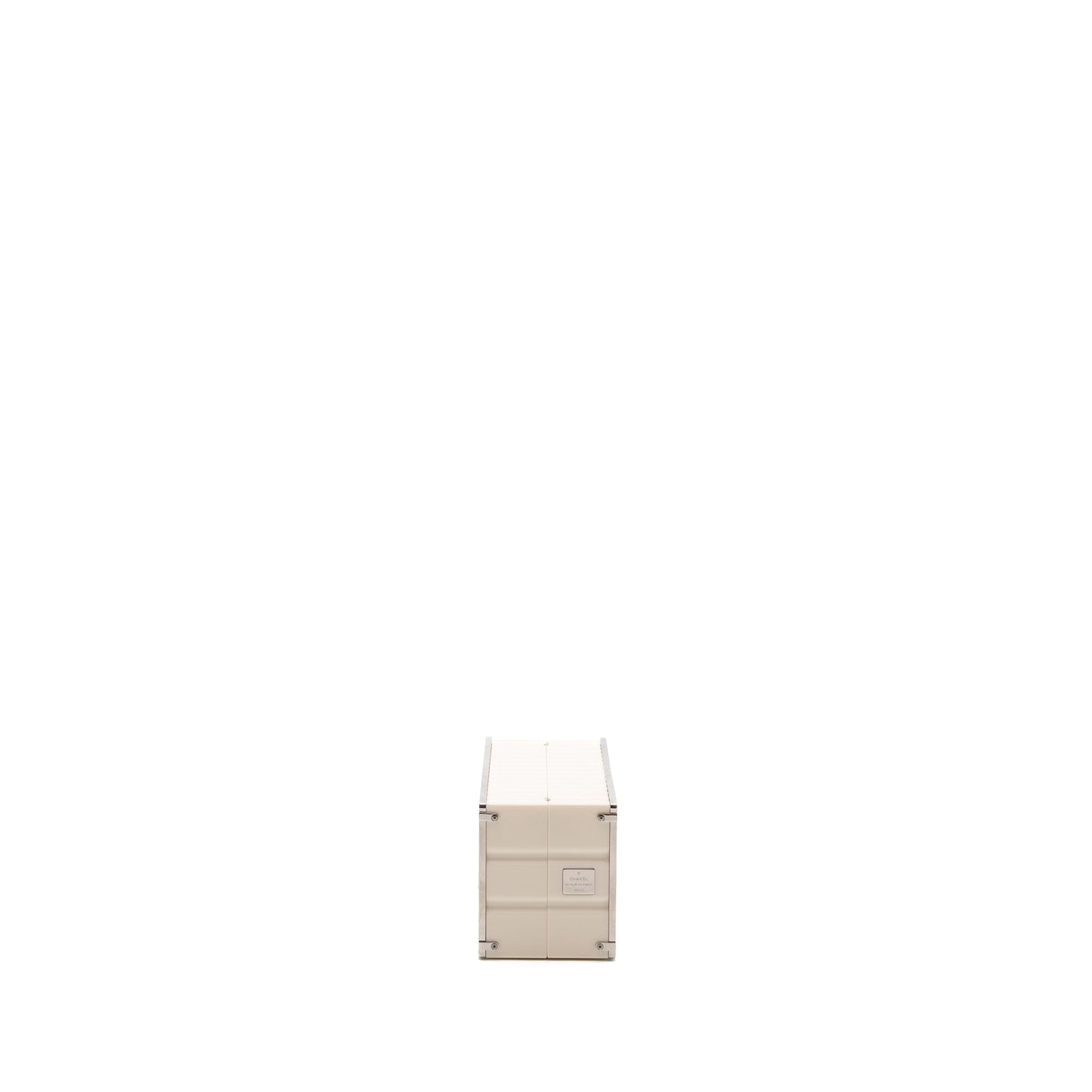 Chanel Paris-Hamburg runway container clutch bag white / black / red SHW