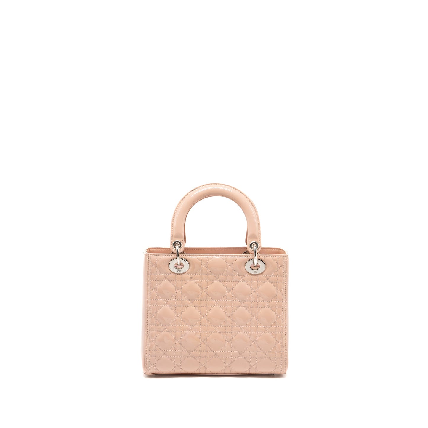 Dior Medium Lady Dior Patent Pink SHW