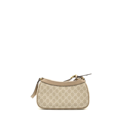 Gucci Ophidia Small Shoulder Bag GG Supreme Canvas Beige / White GHW