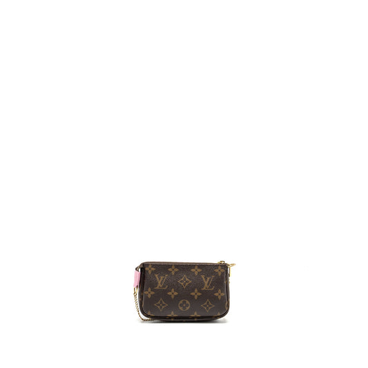 Louis Vuitton Mini Pochette Holiday Limited Print Monogram Canvas GHW